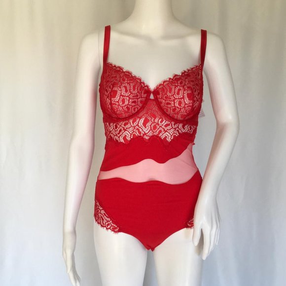 LA PERLA WOMEN BABY DOLLS, RED COLOR, gi 33 - Picture 1 of 11